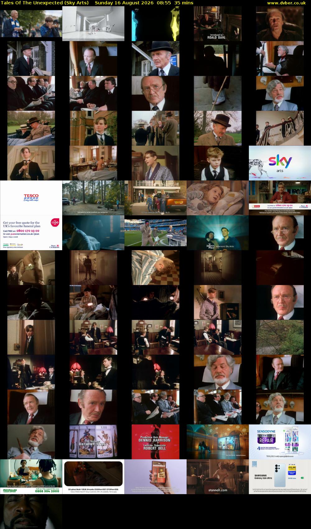 Tales Of The Unexpected (Sky Arts) Sunday 16 August 2026 08:55 - 09:30