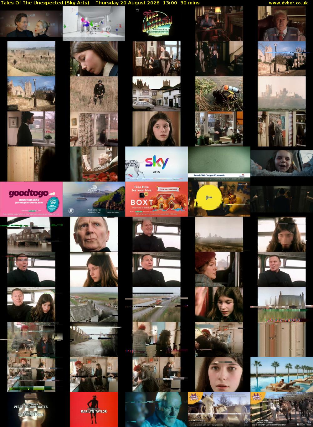 Tales Of The Unexpected (Sky Arts) Thursday 20 August 2026 13:00 - 13:30