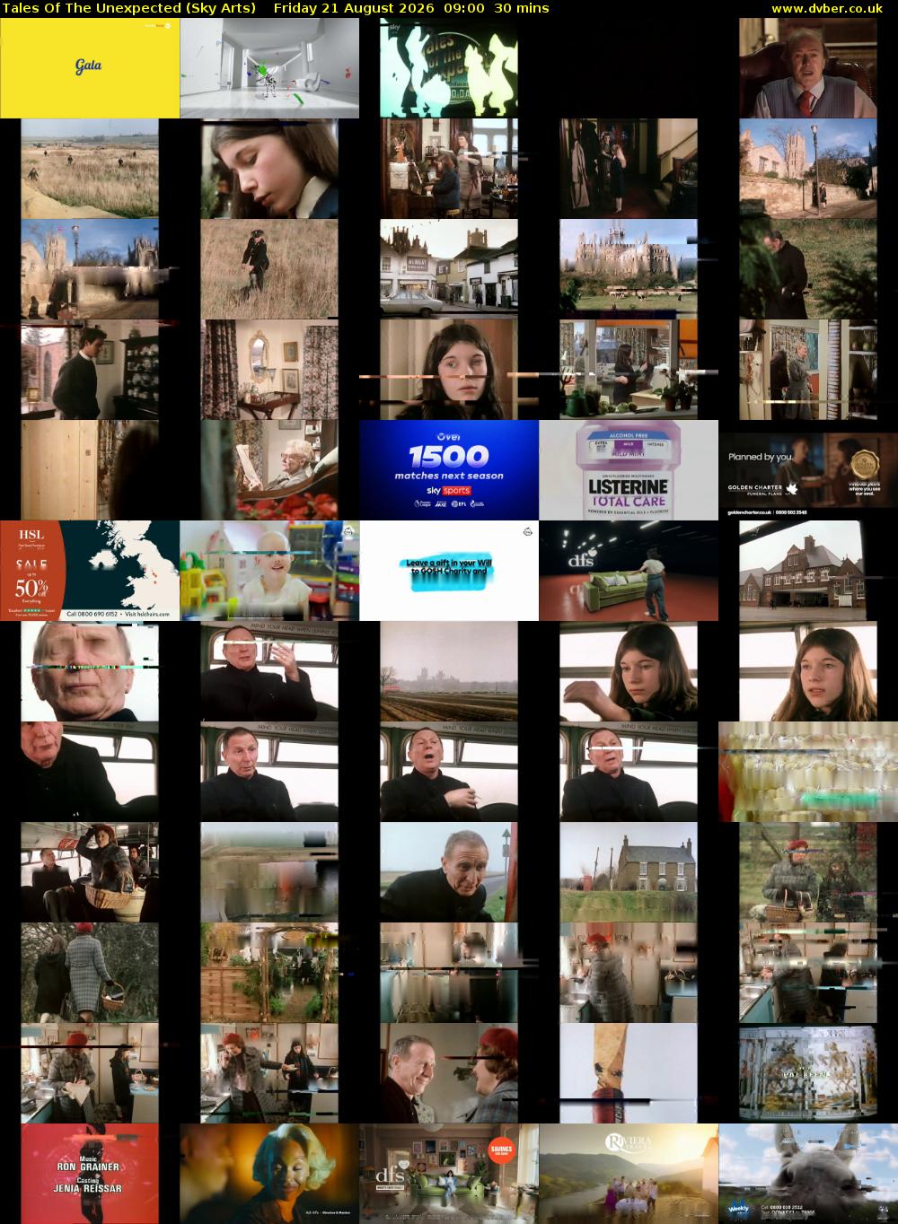Tales Of The Unexpected (Sky Arts) Friday 21 August 2026 09:00 - 09:30