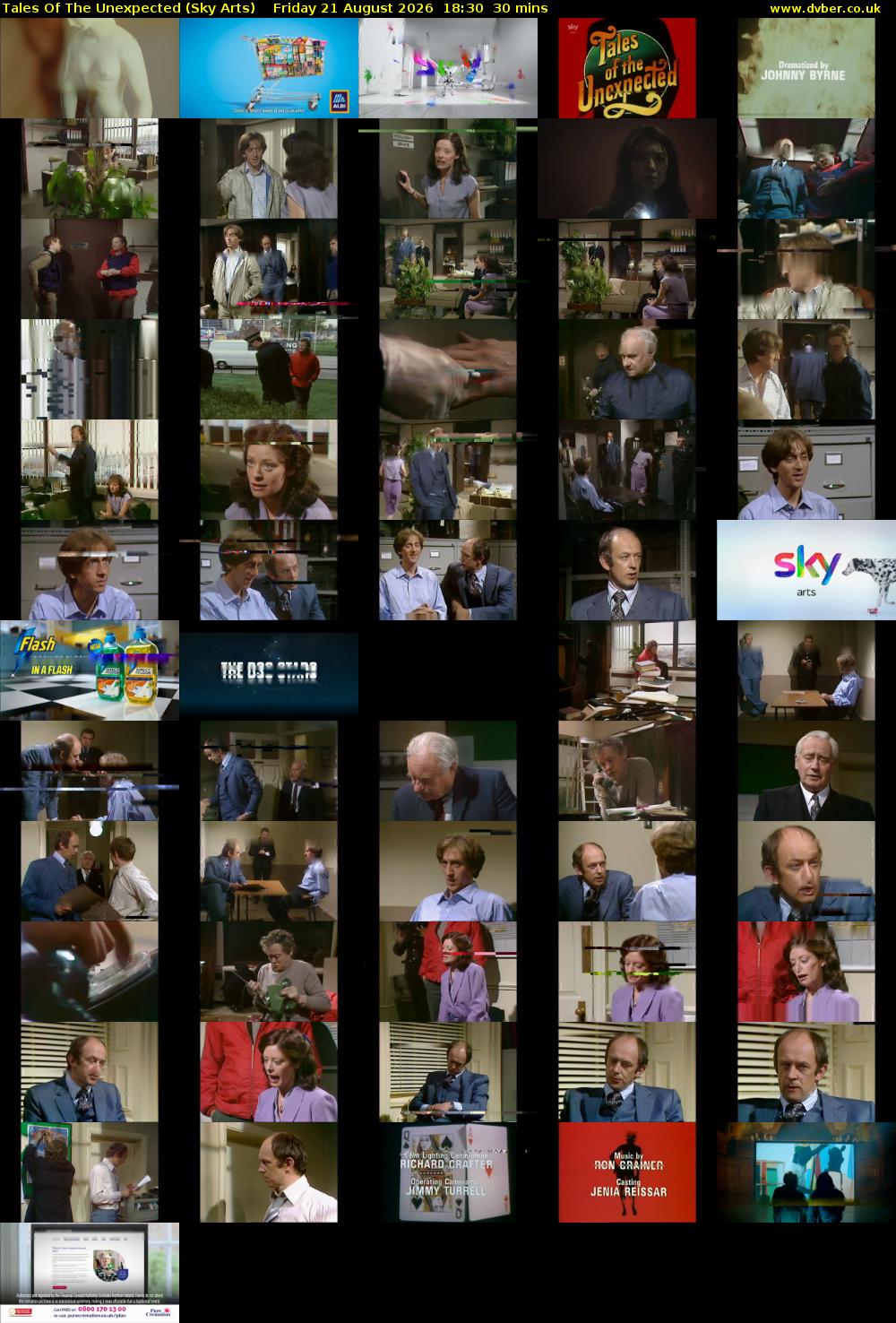 Tales Of The Unexpected (Sky Arts) Friday 21 August 2026 18:30 - 19:00