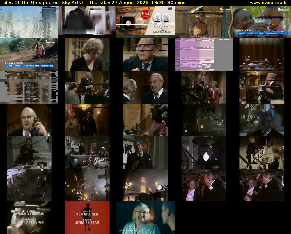 Tales Of The Unexpected (Sky Arts) Thursday 27 August 2026 13:30 - 14:00