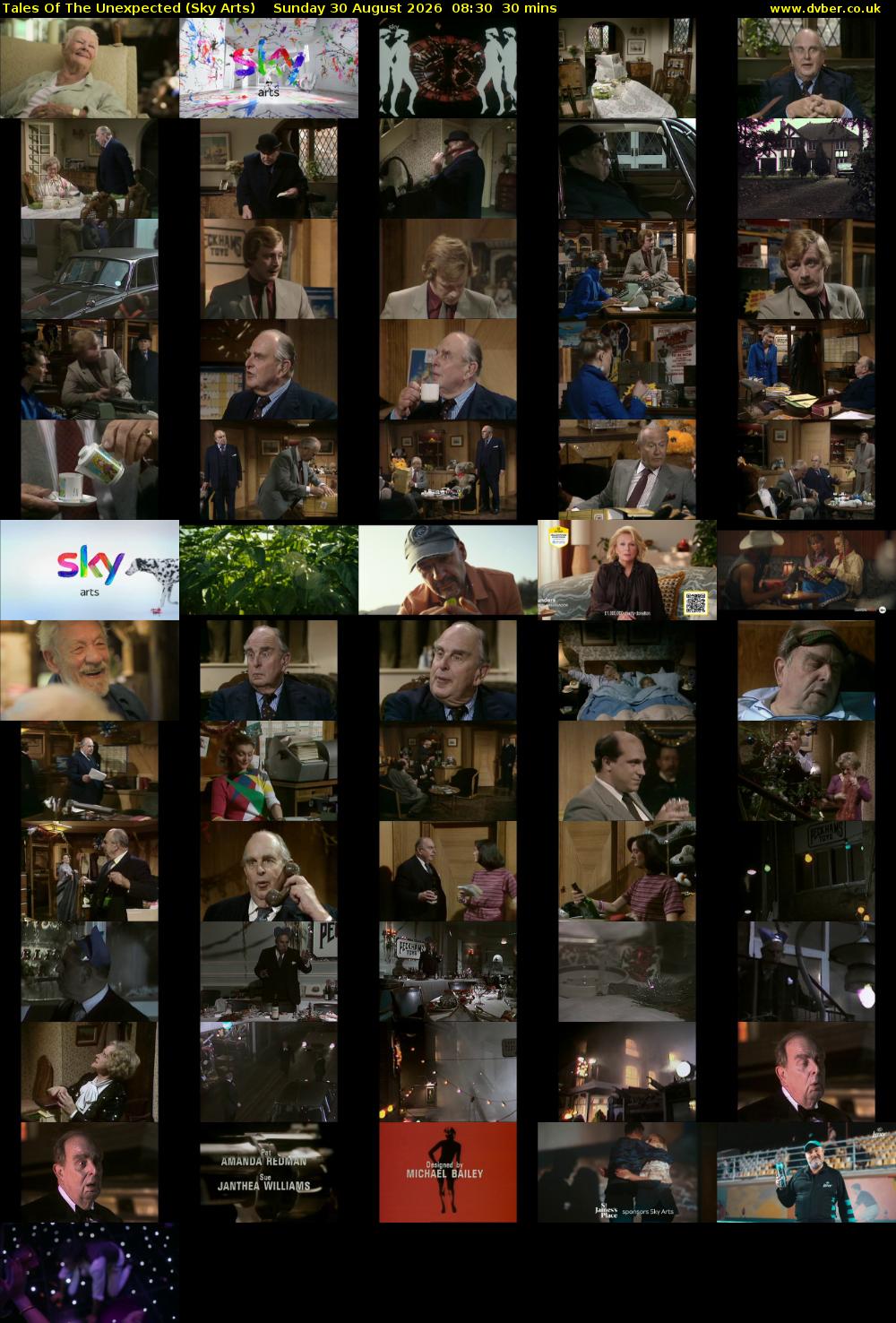 Tales Of The Unexpected (Sky Arts) Sunday 30 August 2026 08:30 - 09:00
