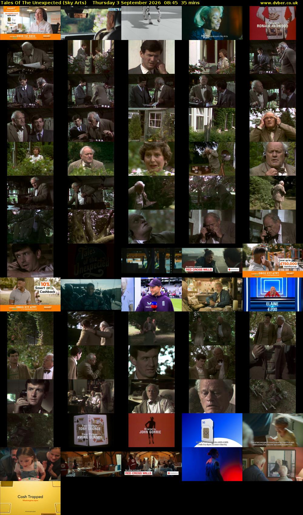 Tales Of The Unexpected (Sky Arts) Thursday 3 September 2026 08:45 - 09:20