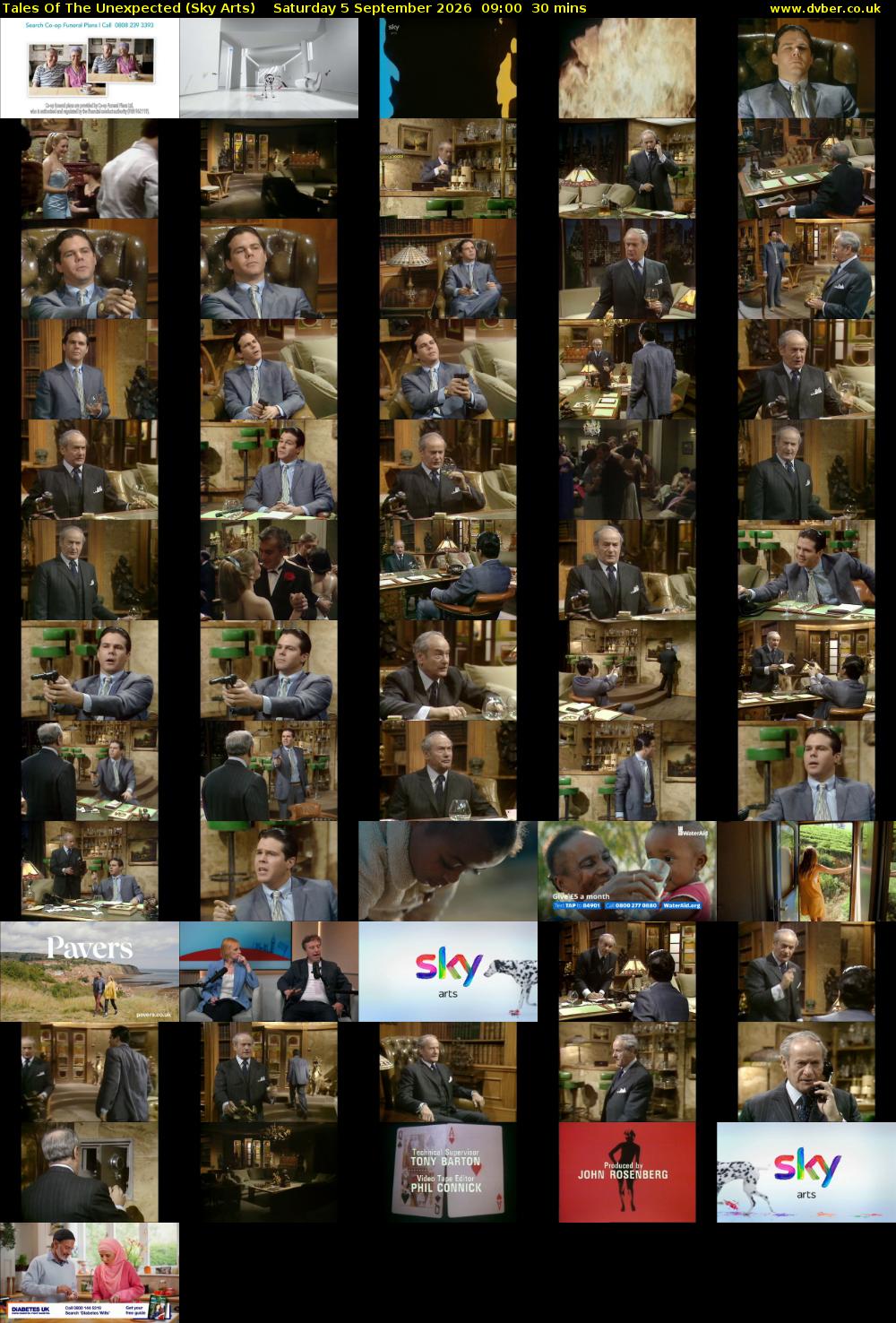 Tales Of The Unexpected (Sky Arts) Saturday 5 September 2026 09:00 - 09:30