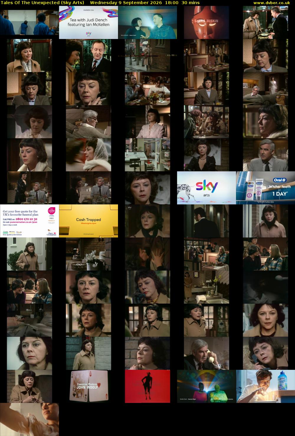 Tales Of The Unexpected (Sky Arts) Wednesday 9 September 2026 18:00 - 18:30
