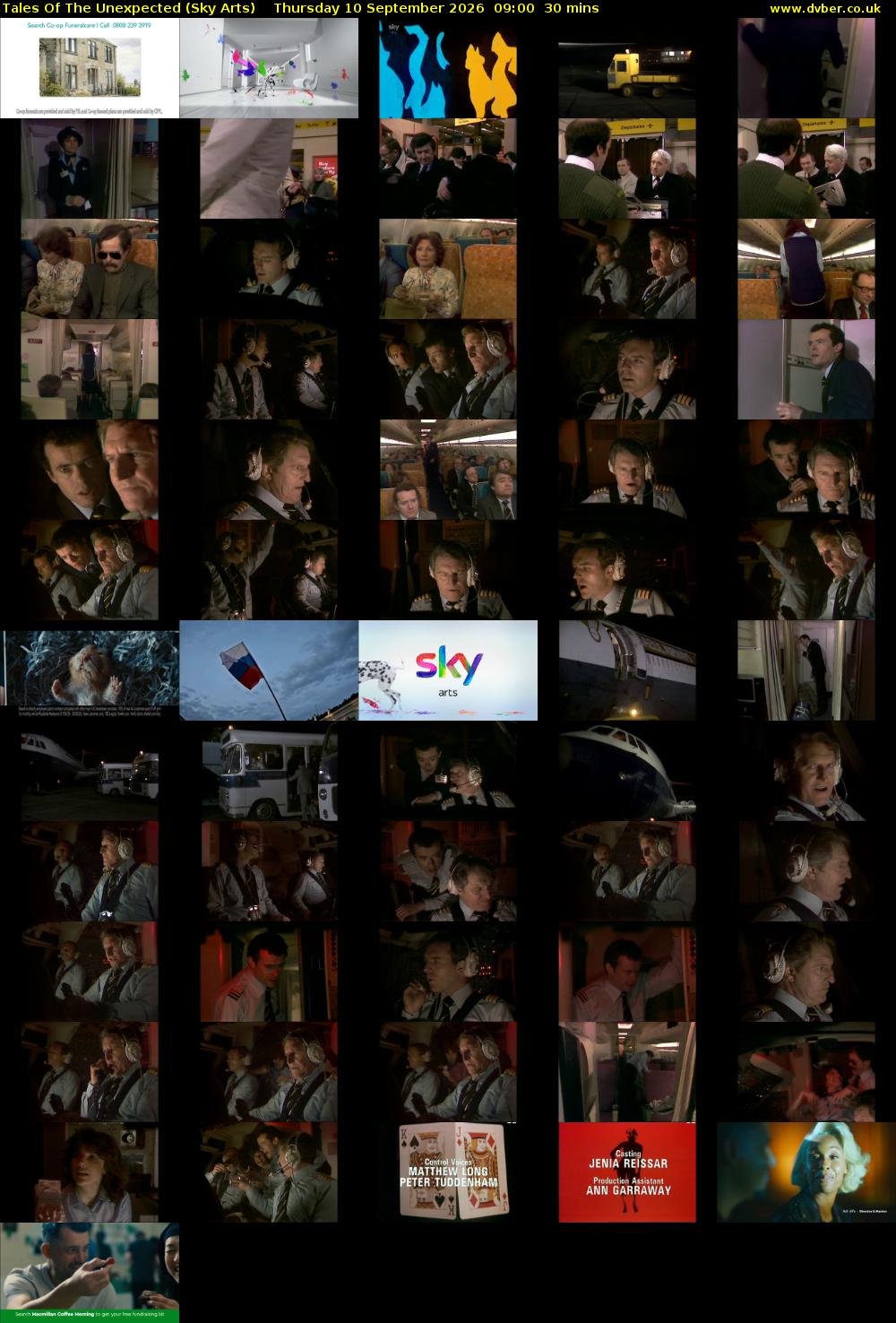 Tales Of The Unexpected (Sky Arts) Thursday 10 September 2026 09:00 - 09:30
