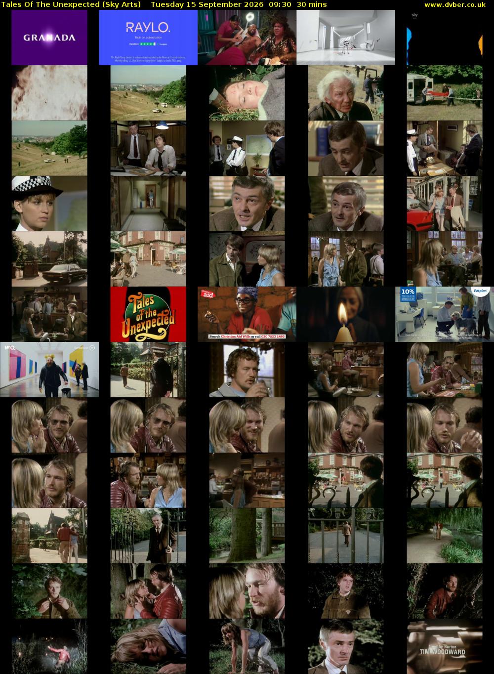 Tales Of The Unexpected (Sky Arts) Tuesday 15 September 2026 09:30 - 10:00