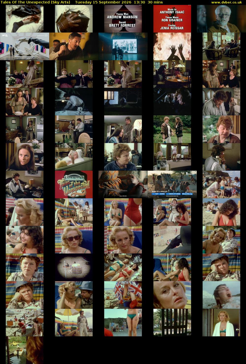 Tales Of The Unexpected (Sky Arts) Tuesday 15 September 2026 13:30 - 14:00