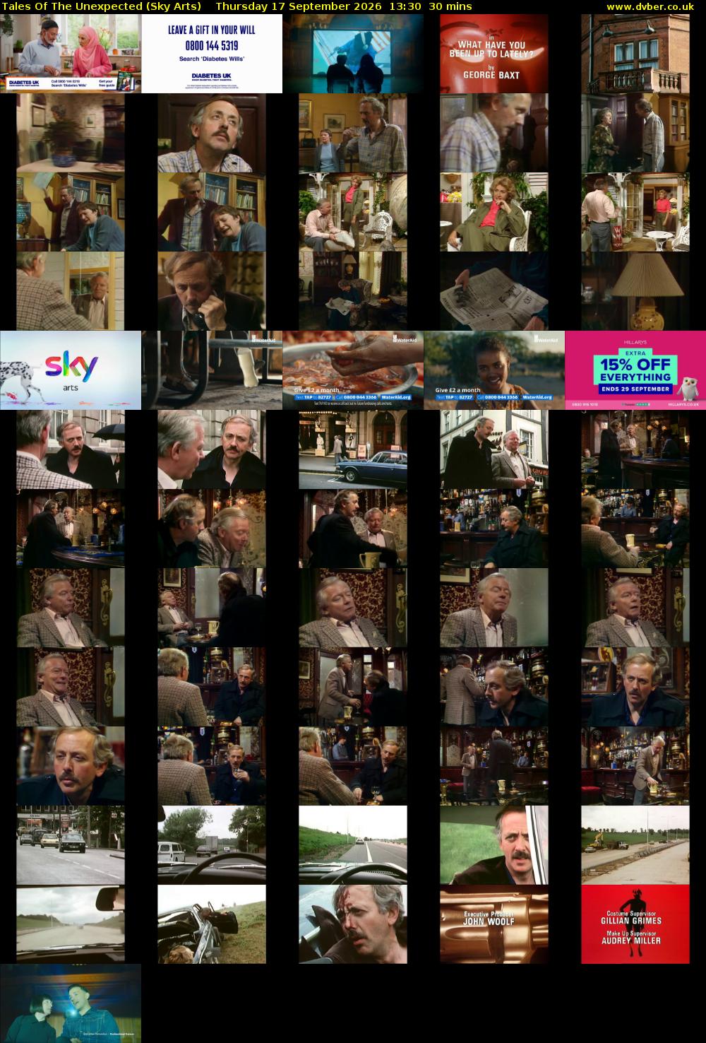Tales Of The Unexpected (Sky Arts) Thursday 17 September 2026 13:30 - 14:00