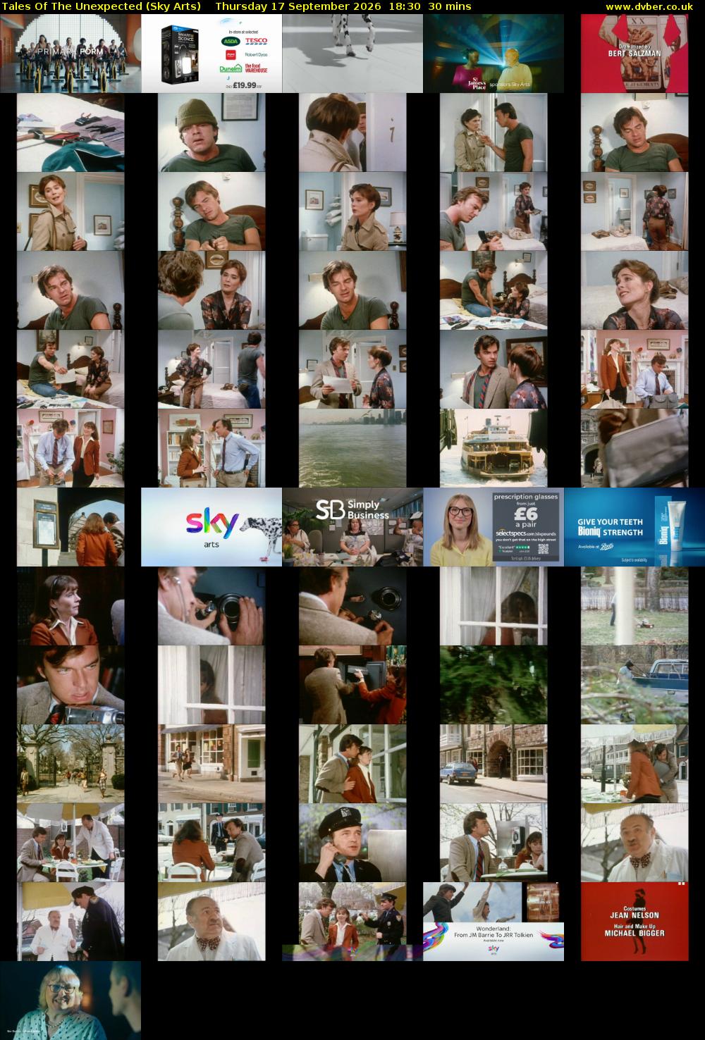 Tales Of The Unexpected (Sky Arts) Thursday 17 September 2026 18:30 - 19:00
