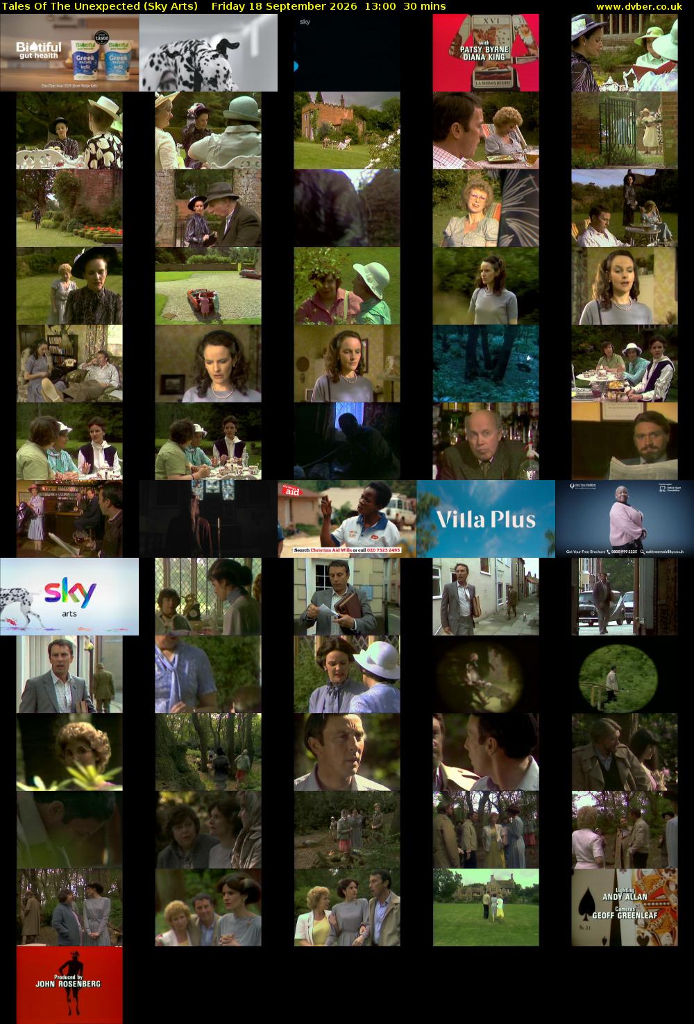 Tales Of The Unexpected (Sky Arts) Friday 18 September 2026 13:00 - 13:30