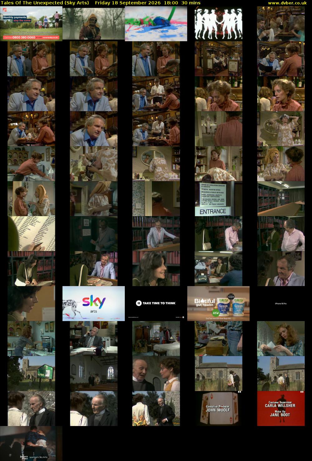 Tales Of The Unexpected (Sky Arts) Friday 18 September 2026 18:00 - 18:30