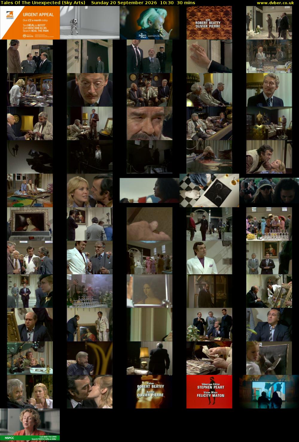 Tales Of The Unexpected (Sky Arts) Sunday 20 September 2026 10:30 - 11:00