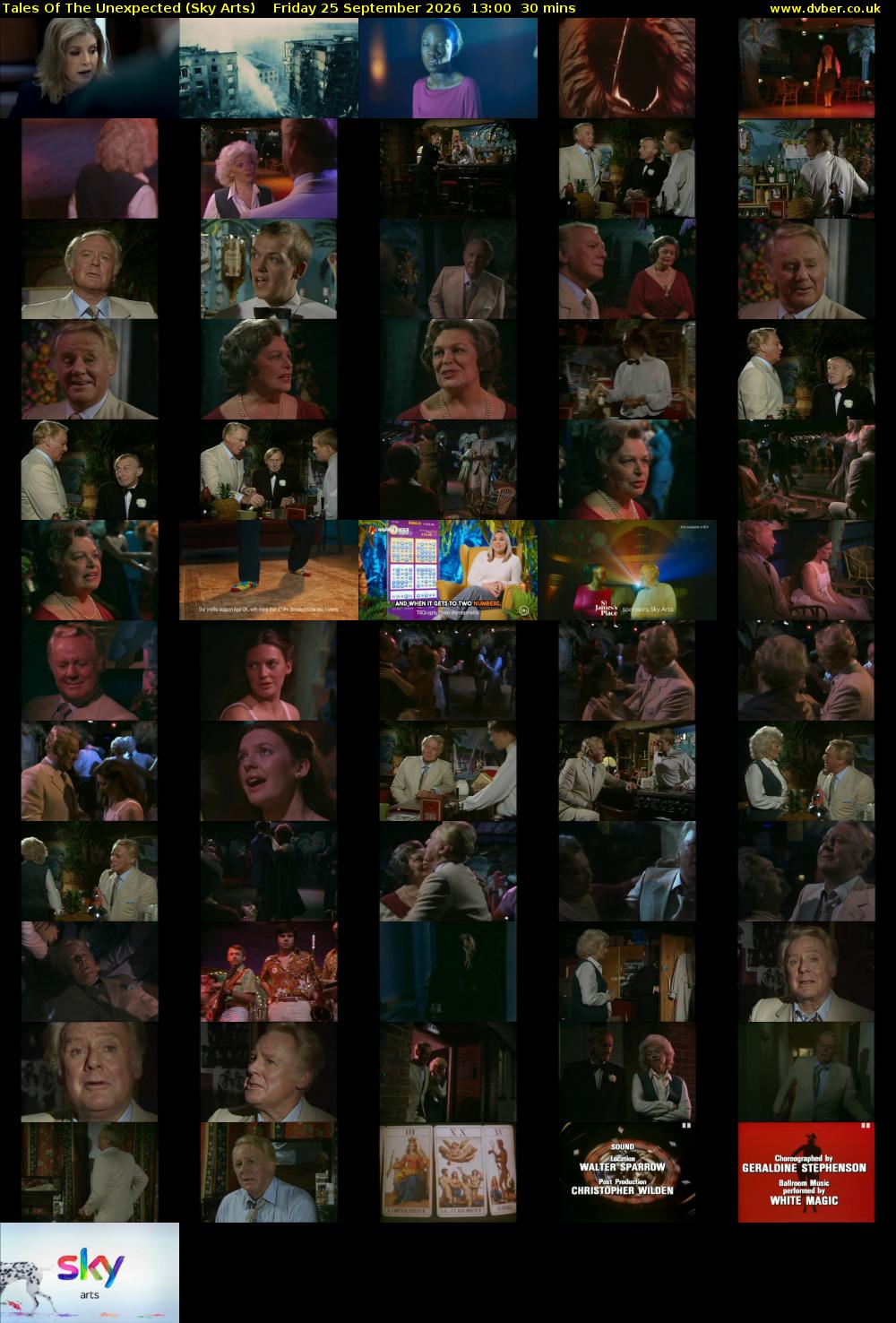 Tales Of The Unexpected (Sky Arts) Friday 25 September 2026 13:00 - 13:30