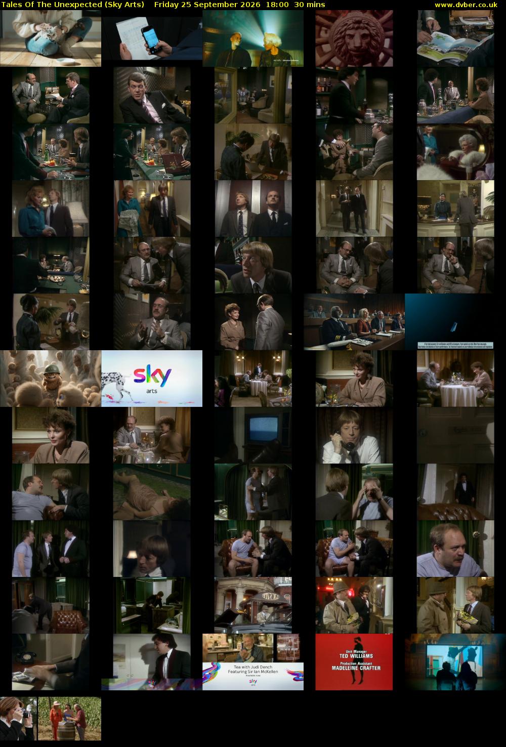 Tales Of The Unexpected (Sky Arts) Friday 25 September 2026 18:00 - 18:30