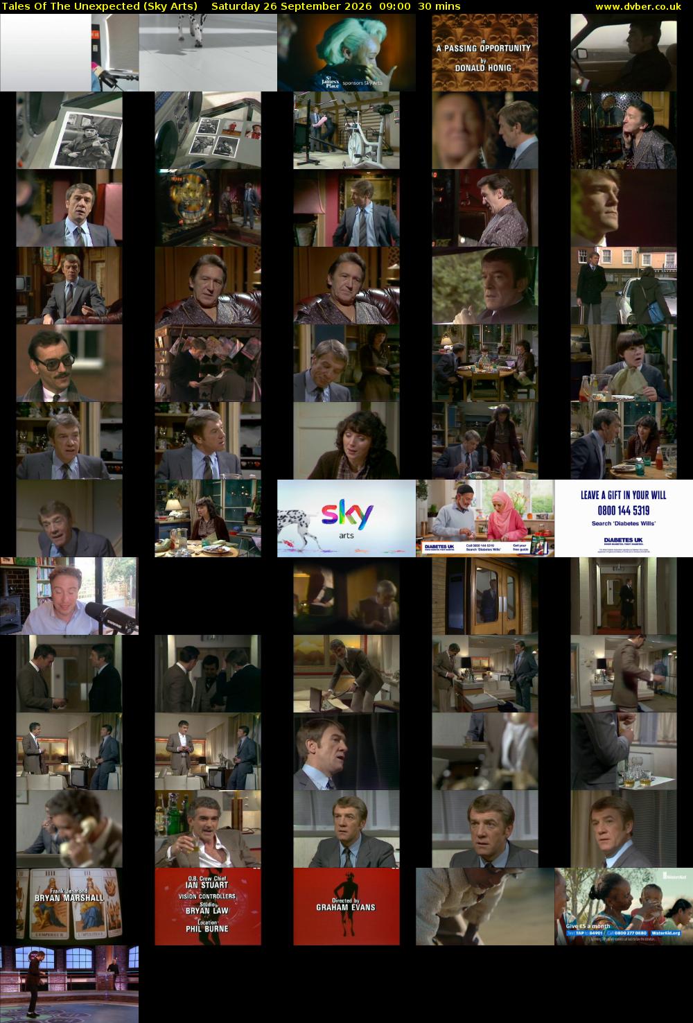 Tales Of The Unexpected (Sky Arts) Saturday 26 September 2026 09:00 - 09:30