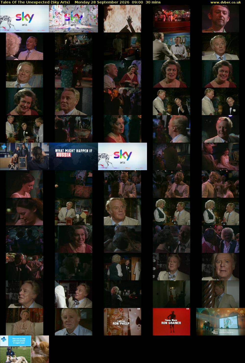 Tales Of The Unexpected (Sky Arts) Monday 28 September 2026 09:00 - 09:30