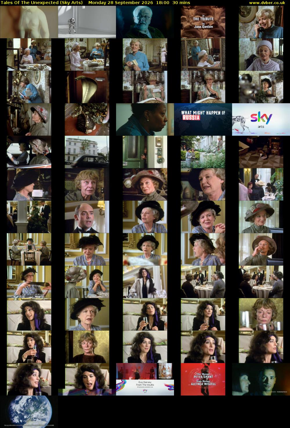 Tales Of The Unexpected (Sky Arts) Monday 28 September 2026 18:00 - 18:30