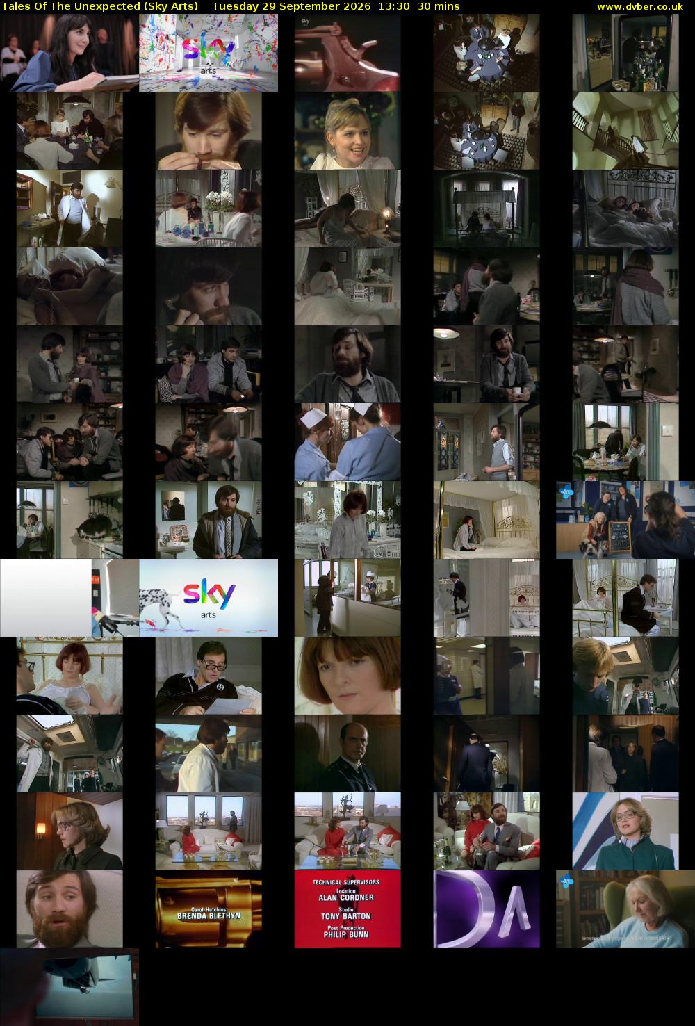 Tales Of The Unexpected (Sky Arts) Tuesday 29 September 2026 13:30 - 14:00