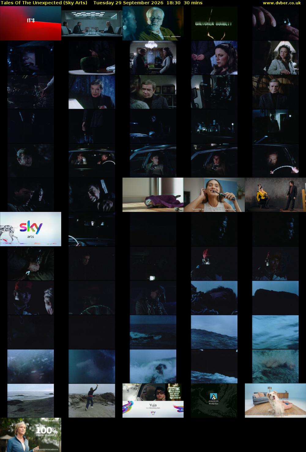 Tales Of The Unexpected (Sky Arts) Tuesday 29 September 2026 18:30 - 19:00