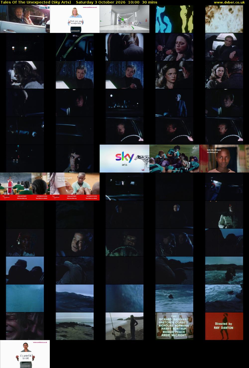 Tales Of The Unexpected (Sky Arts) Saturday 3 October 2026 10:00 - 10:30