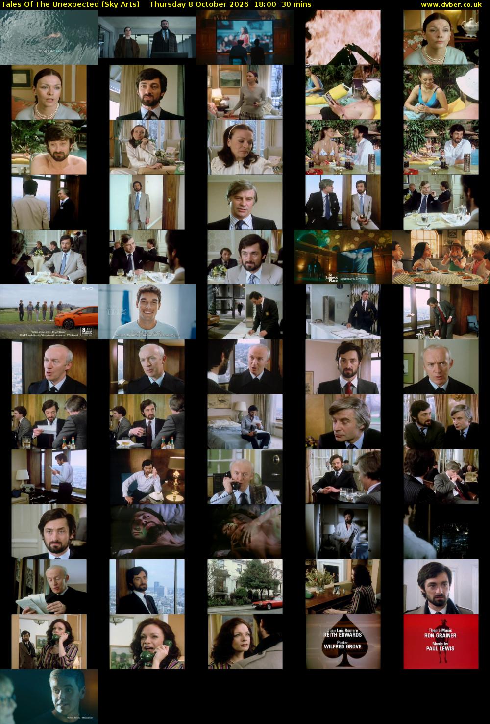 Tales Of The Unexpected (Sky Arts) Thursday 8 October 2026 18:00 - 18:30