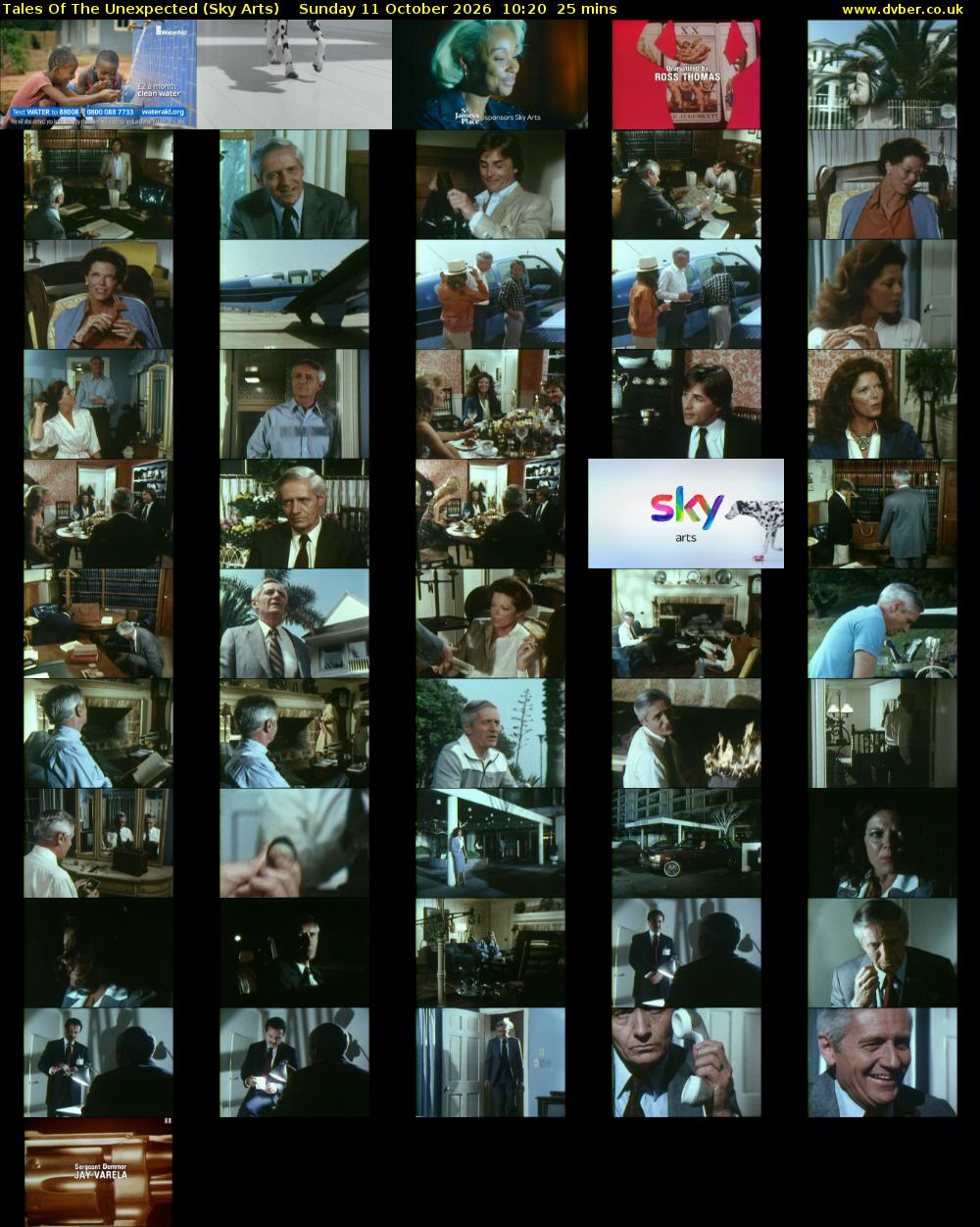 Tales Of The Unexpected (Sky Arts) Sunday 11 October 2026 10:20 - 10:45