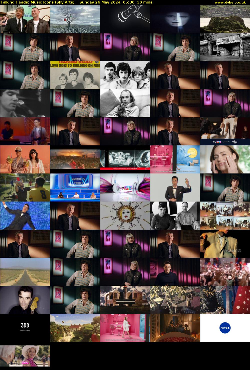 Talking Heads: Music Icons (Sky Arts) Sunday 26 May 2024 05:30 - 06:00