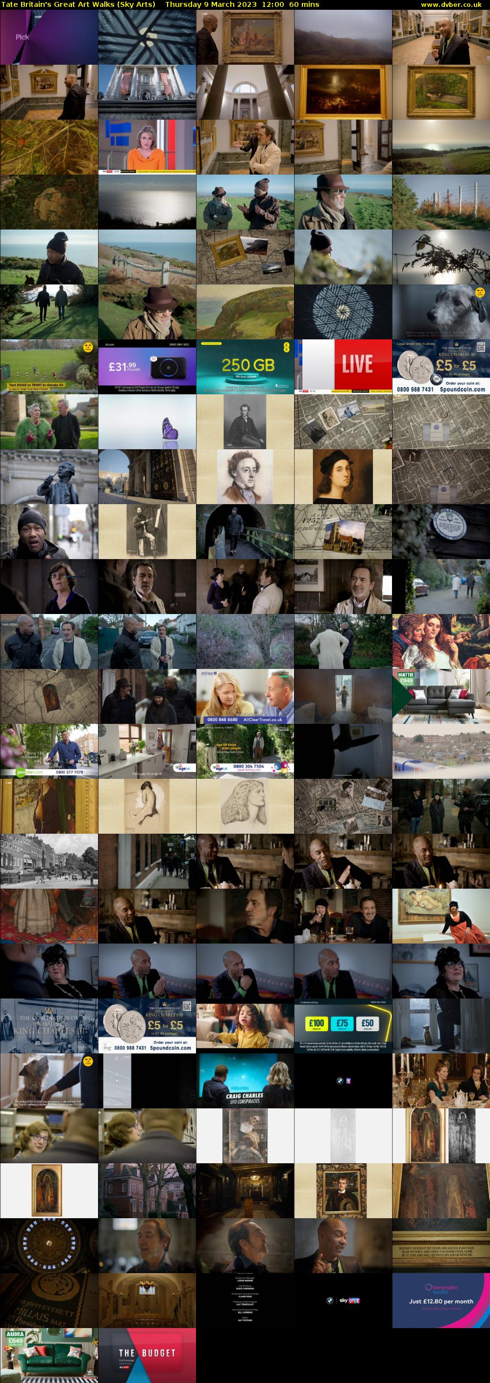 Tate Britain's Great Art Walks (Sky Arts) Thursday 9 March 2023 12:00 - 13:00