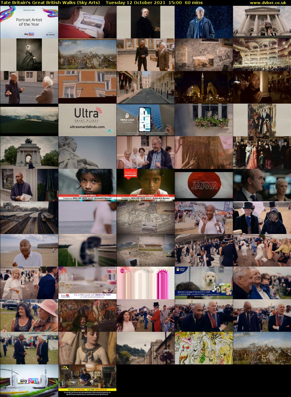 Tate Britain's Great British Walks (Sky Arts) Tuesday 12 October 2021 15:00 - 16:00