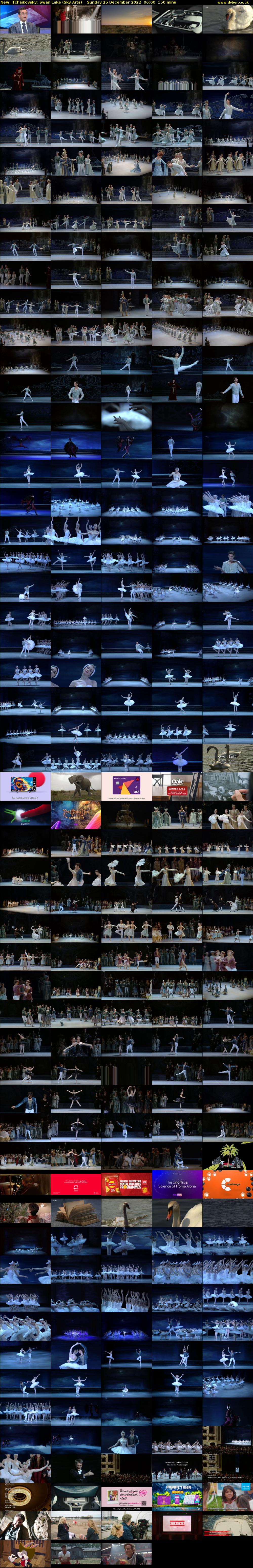 Tchaikovsky: Swan Lake (Sky Arts) Sunday 25 December 2022 06:00 - 08:30