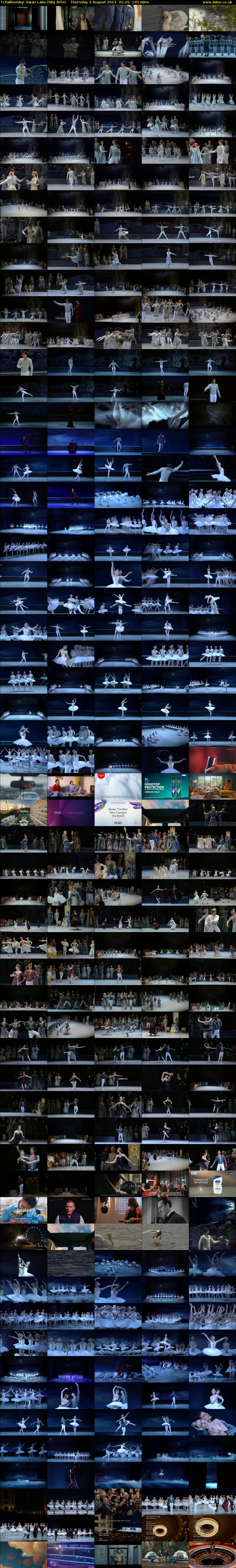 Tchaikovsky: Swan Lake (Sky Arts) Thursday 3 August 2023 01:20 - 03:45