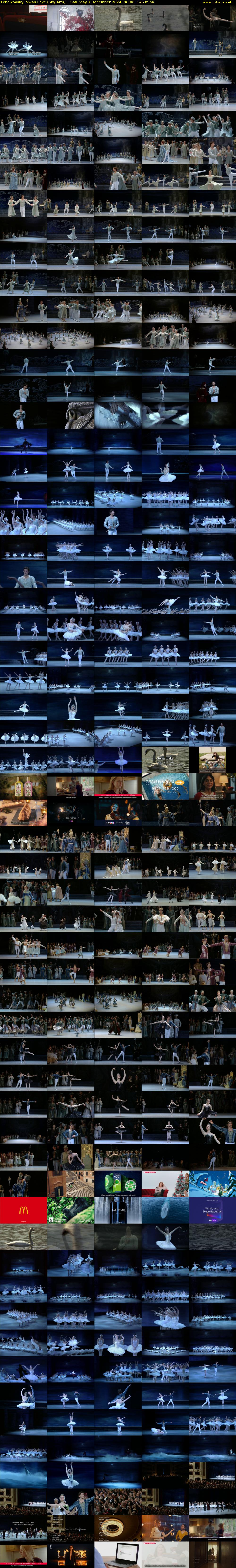 Tchaikovsky: Swan Lake (Sky Arts) Saturday 7 December 2024 06:00 - 08:25