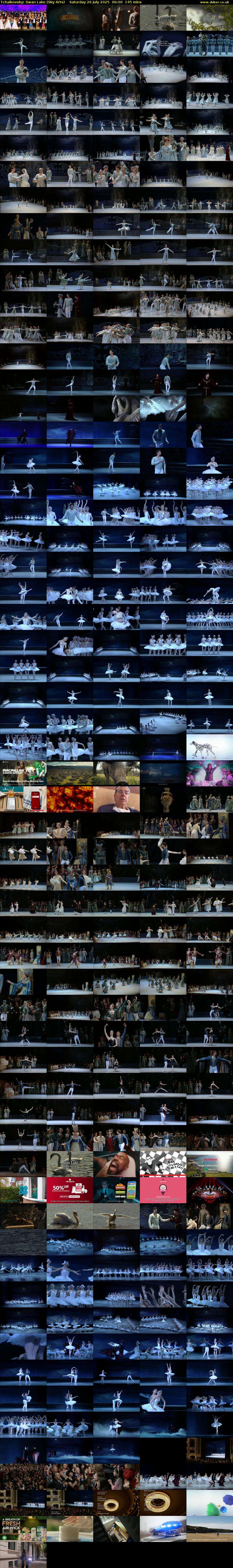 Tchaikovsky: Swan Lake (Sky Arts) Saturday 26 July 2025 06:00 - 08:25