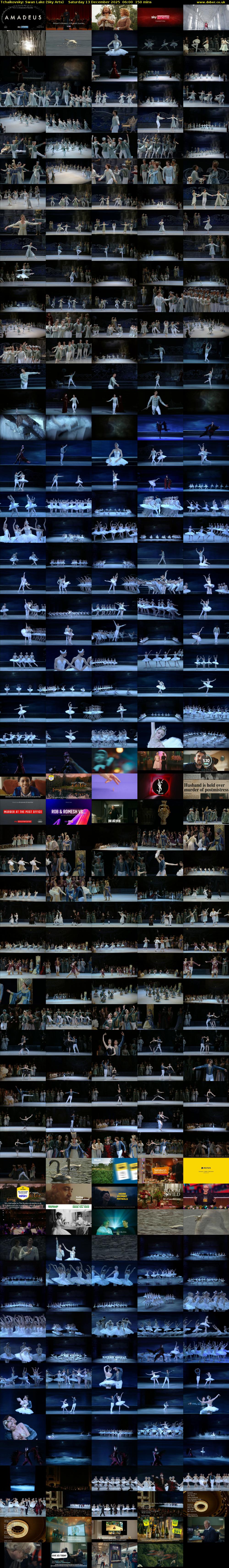 Tchaikovsky: Swan Lake (Sky Arts) Saturday 13 December 2025 06:00 - 08:30