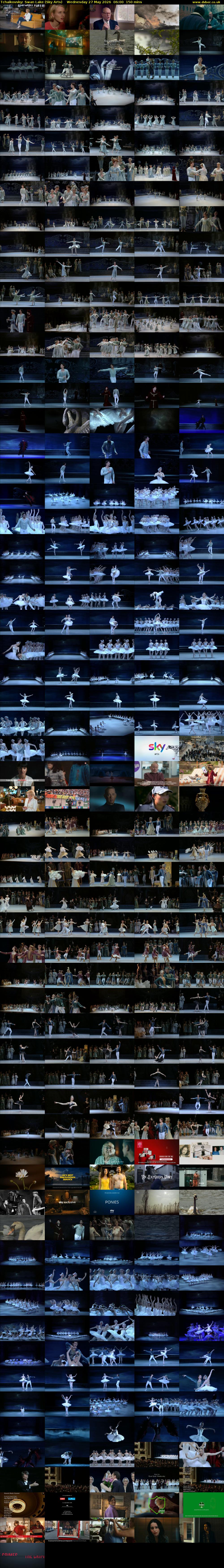 Tchaikovsky: Swan Lake (Sky Arts) Wednesday 27 May 2026 06:00 - 08:30