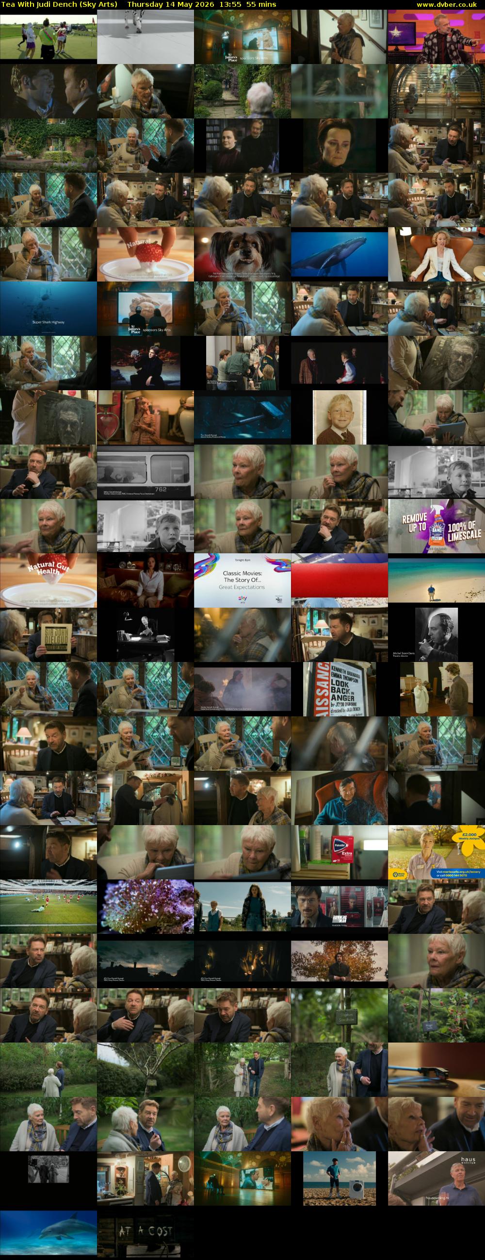 Tea With Judi Dench (Sky Arts) Thursday 14 May 2026 13:55 - 14:50