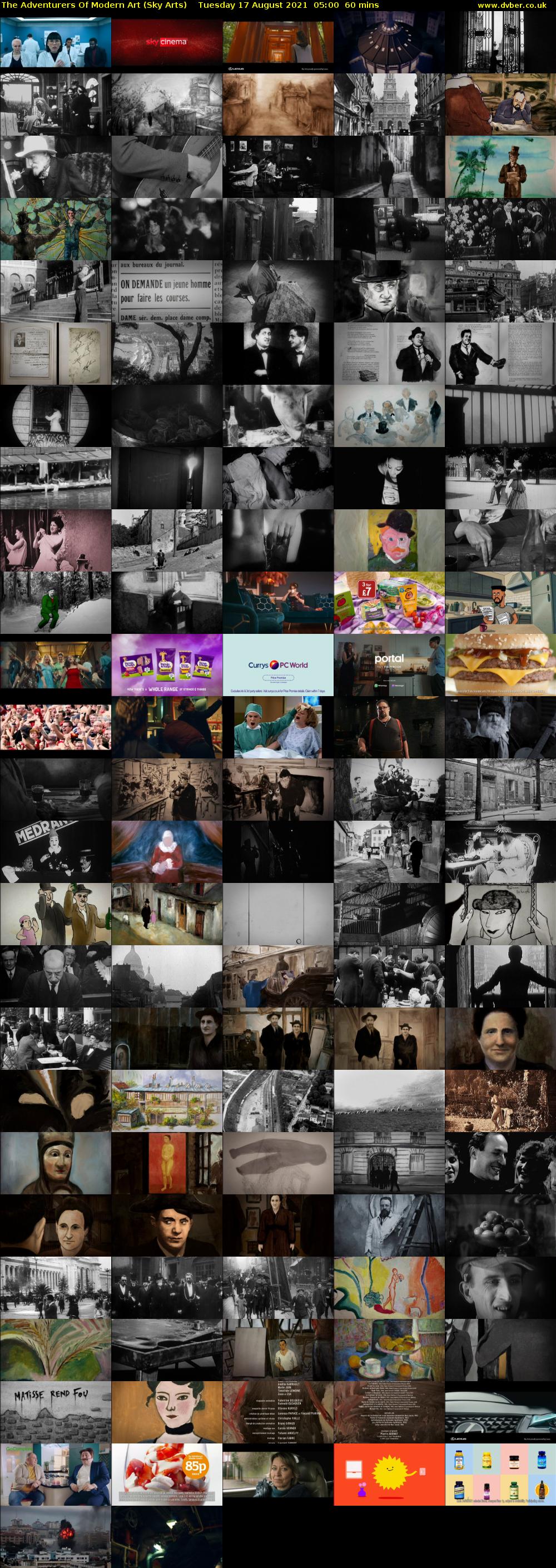 The Adventurers Of Modern Art (Sky Arts) Tuesday 17 August 2021 05:00 - 06:00