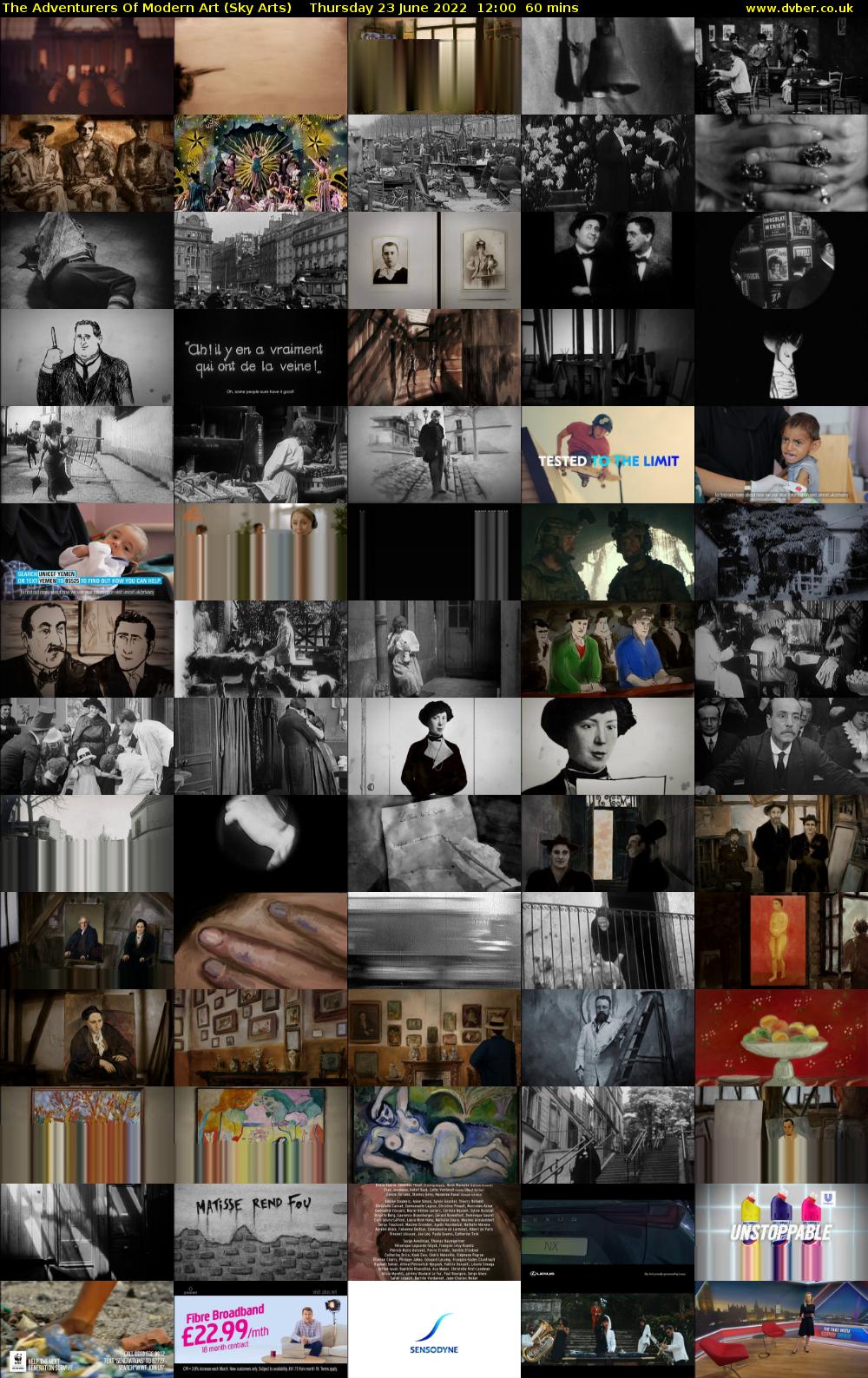 The Adventurers Of Modern Art (Sky Arts) Thursday 23 June 2022 12:00 - 13:00