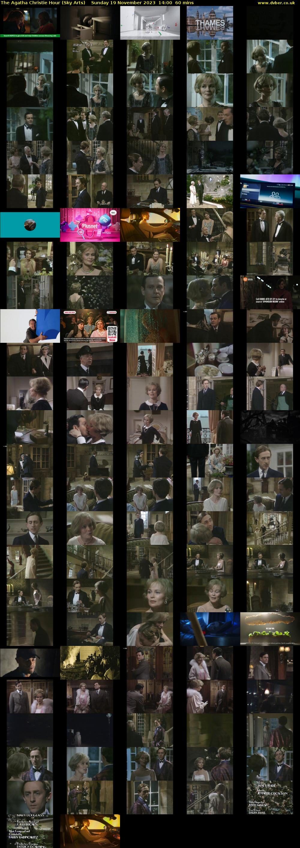 The Agatha Christie Hour (Sky Arts) Sunday 19 November 2023 14:00 - 15:00