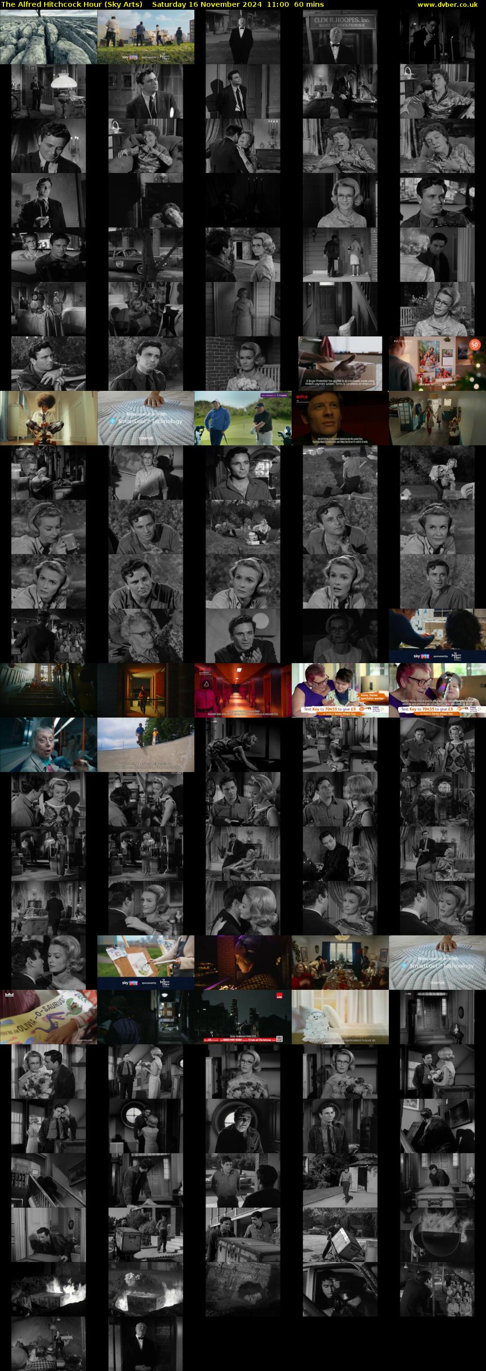 The Alfred Hitchcock Hour (Sky Arts) Saturday 16 November 2024 11:00 - 12:00