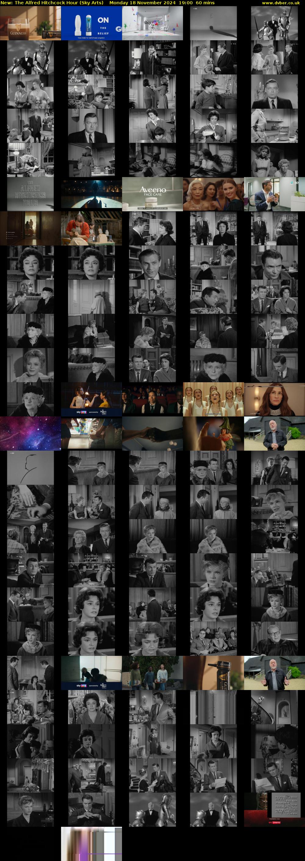The Alfred Hitchcock Hour (Sky Arts) Monday 18 November 2024 19:00 - 20:00