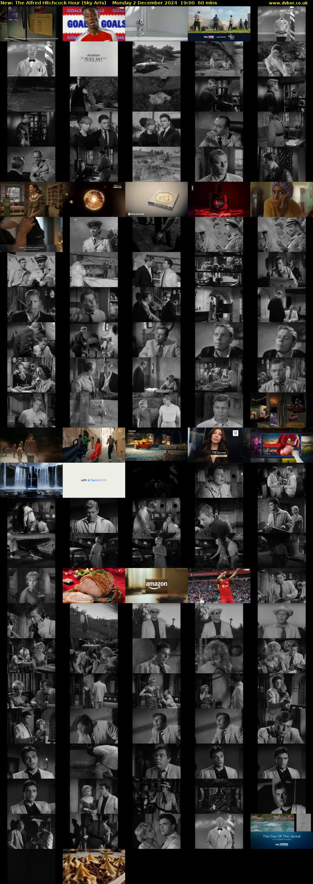 The Alfred Hitchcock Hour (Sky Arts) Monday 2 December 2024 19:00 - 20:00