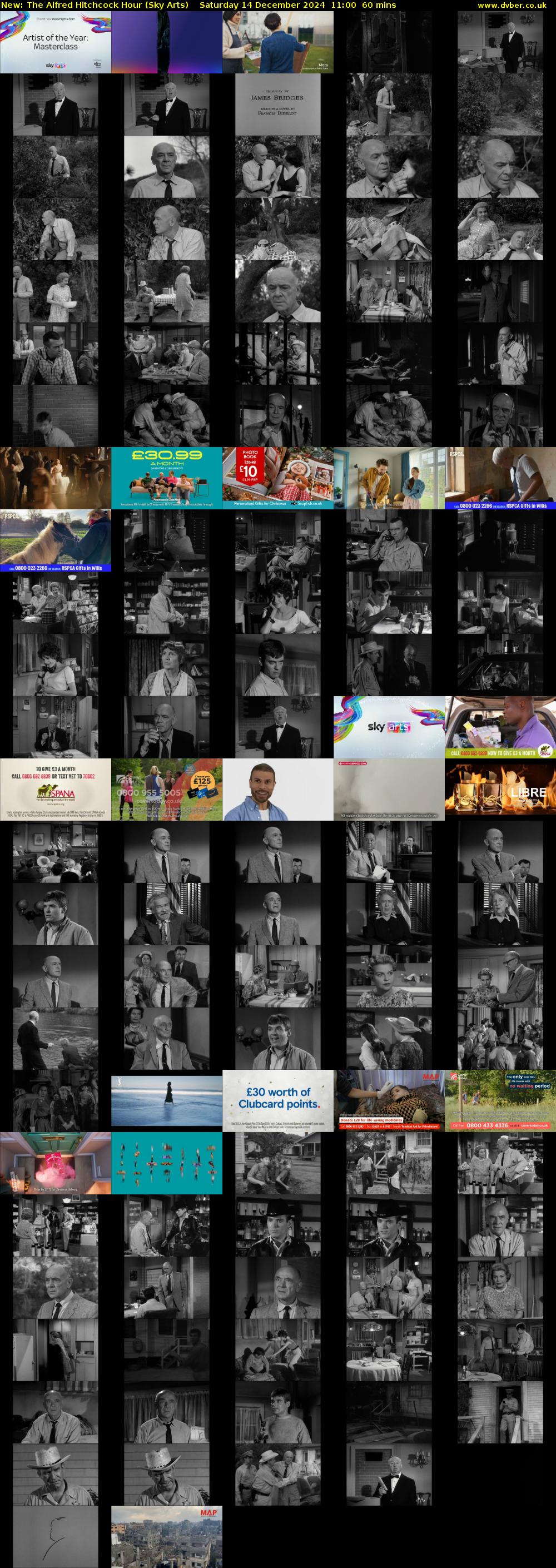 The Alfred Hitchcock Hour (Sky Arts) Saturday 14 December 2024 11:00 - 12:00