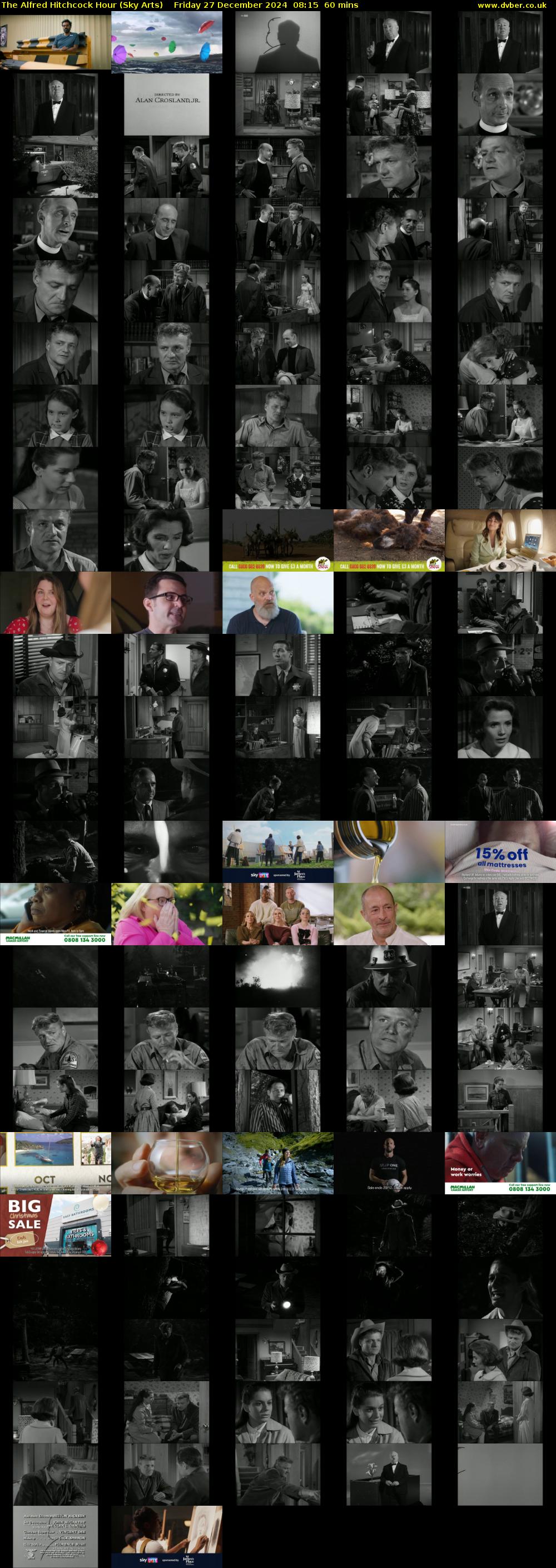 The Alfred Hitchcock Hour (Sky Arts) Friday 27 December 2024 08:15 - 09:15