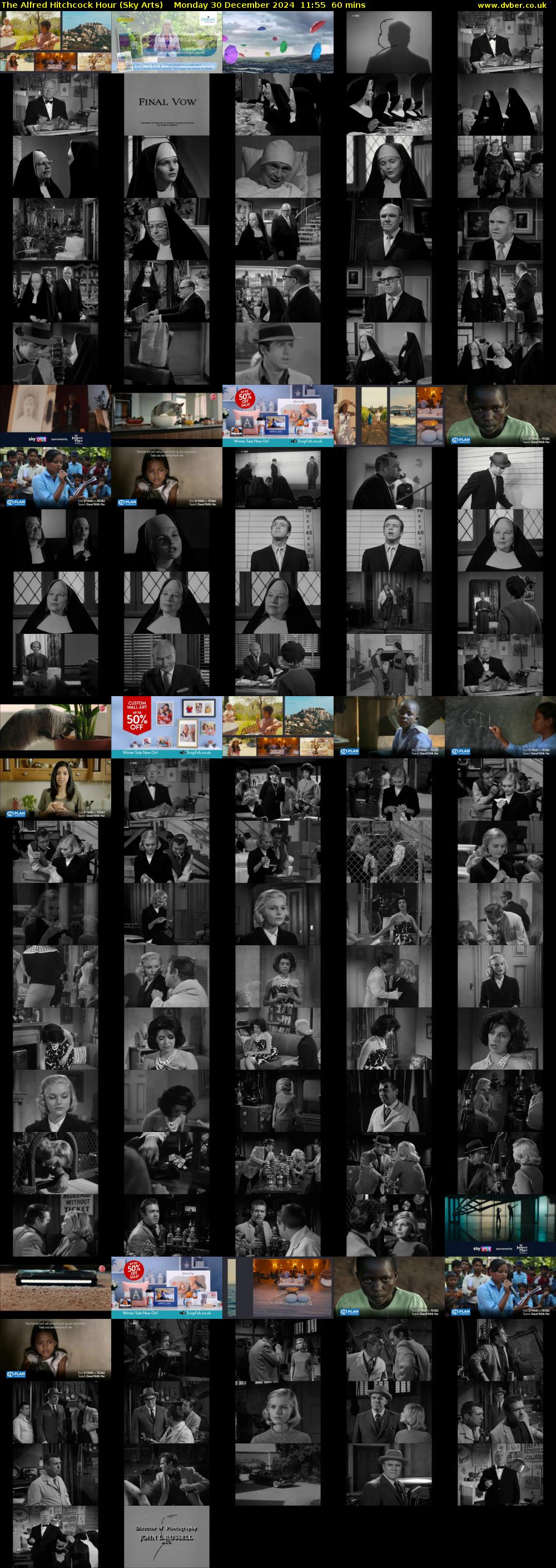 The Alfred Hitchcock Hour (Sky Arts) Monday 30 December 2024 11:55 - 12:55