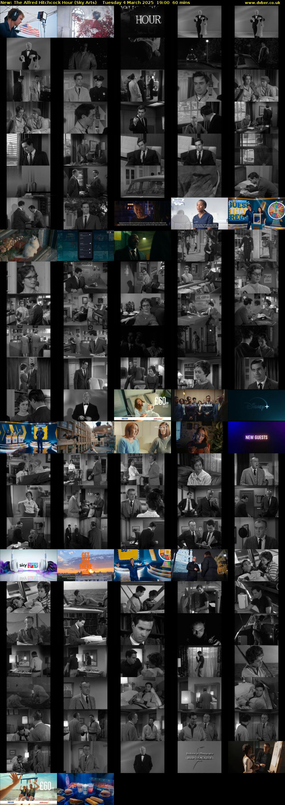 The Alfred Hitchcock Hour (Sky Arts) Tuesday 4 March 2025 19:00 - 20:00
