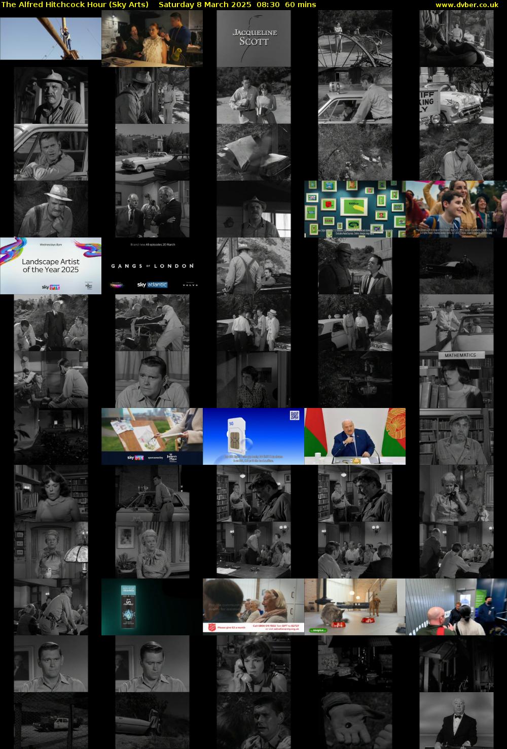 The Alfred Hitchcock Hour (Sky Arts) Saturday 8 March 2025 08:30 - 09:30