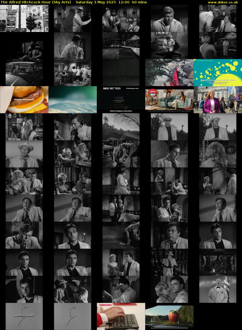 The Alfred Hitchcock Hour (Sky Arts) Saturday 3 May 2025 12:00 - 13:00