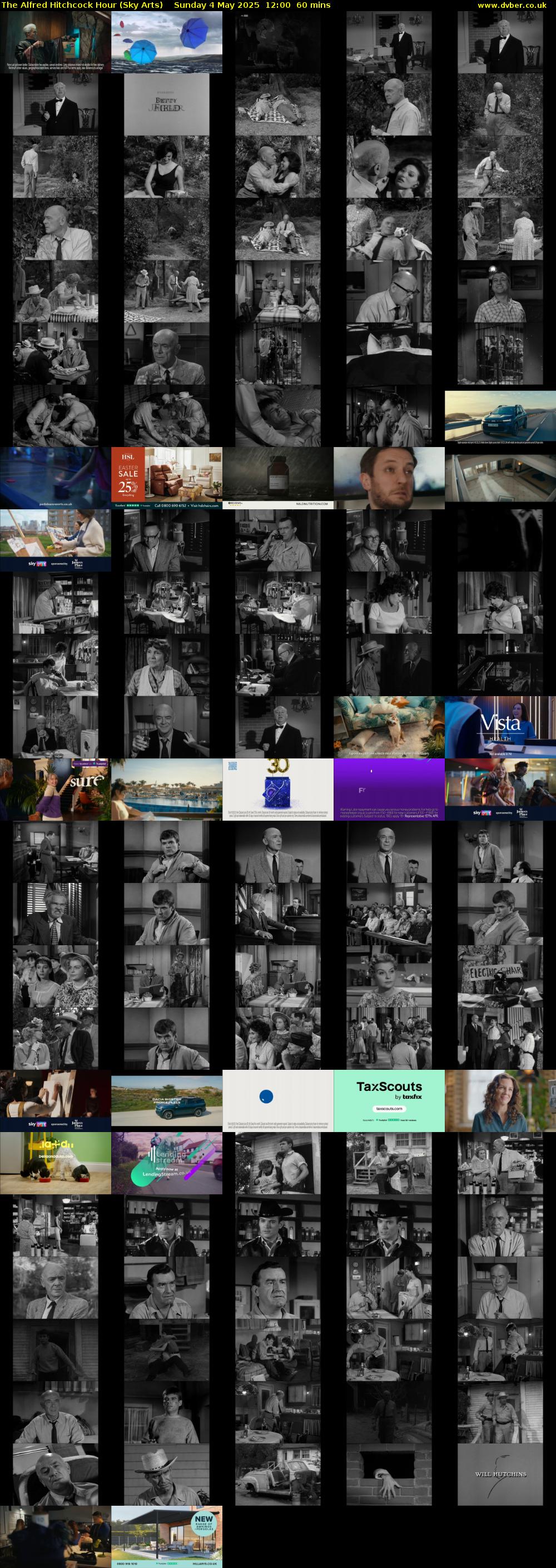 The Alfred Hitchcock Hour (Sky Arts) Sunday 4 May 2025 12:00 - 13:00